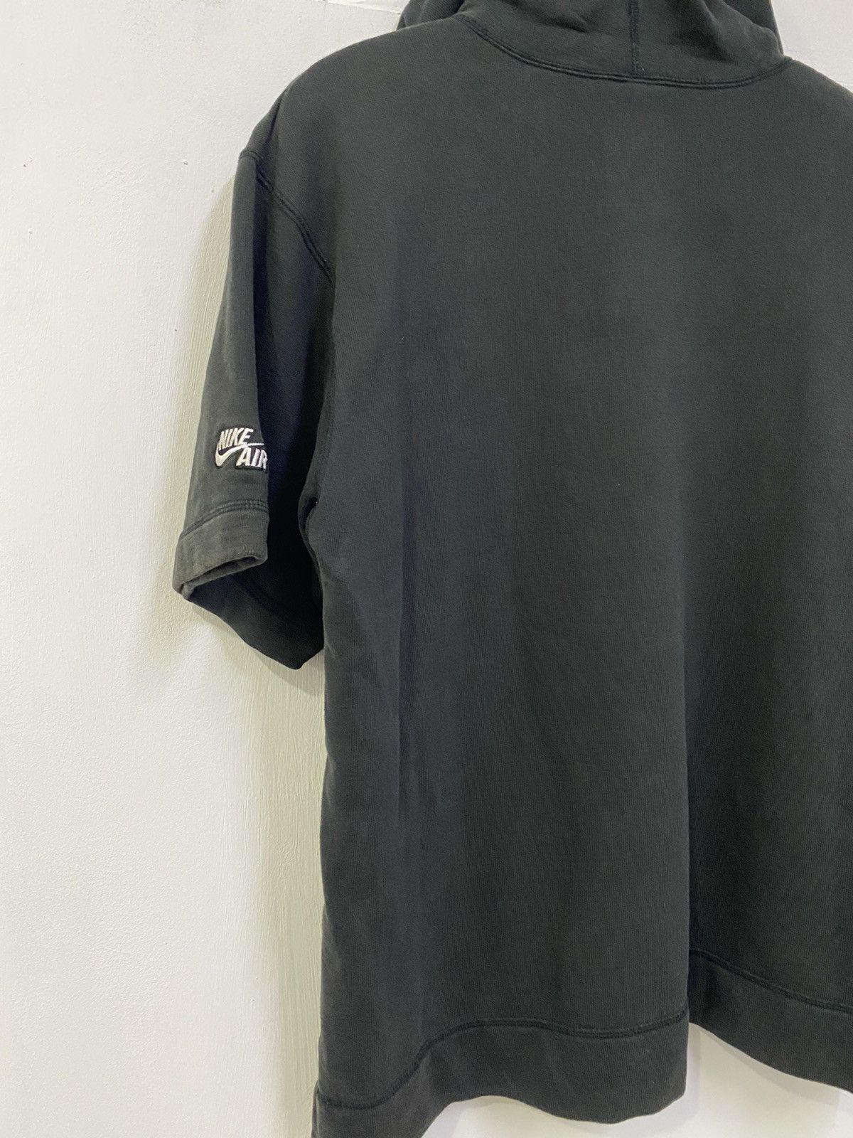 Nike × Vintage 💥 VINTAGE NIKE EMBROIDED HOODIE SHORT SLEEVE Size US L / EU 52-54 / 3 - 8 Thumbnail