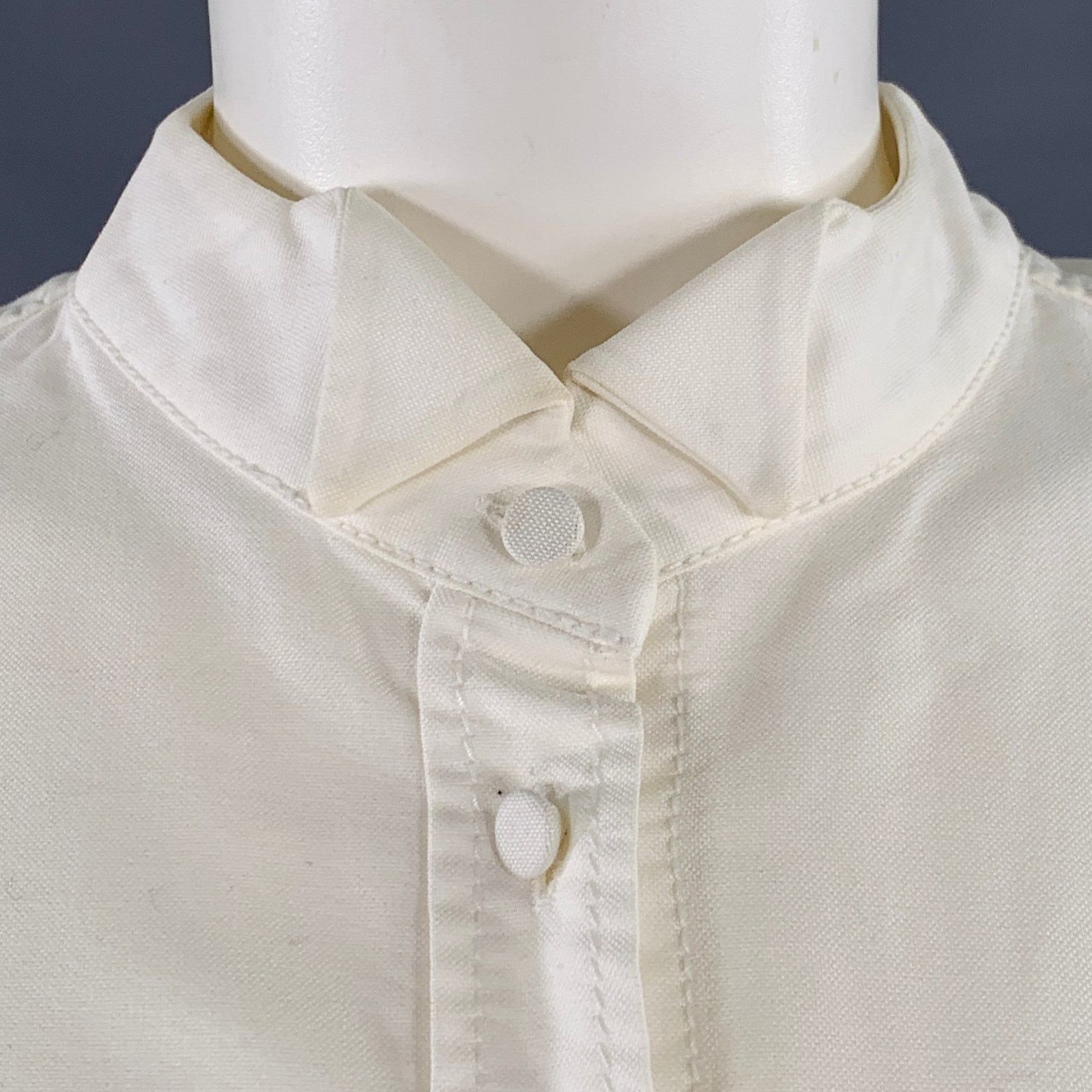Jacquemus JACQUEMUS Size 6 Cream Cotton Fitted Tuxedo Shirt Size M / US 6-8 / IT 42-44 - 2 Thumbnail