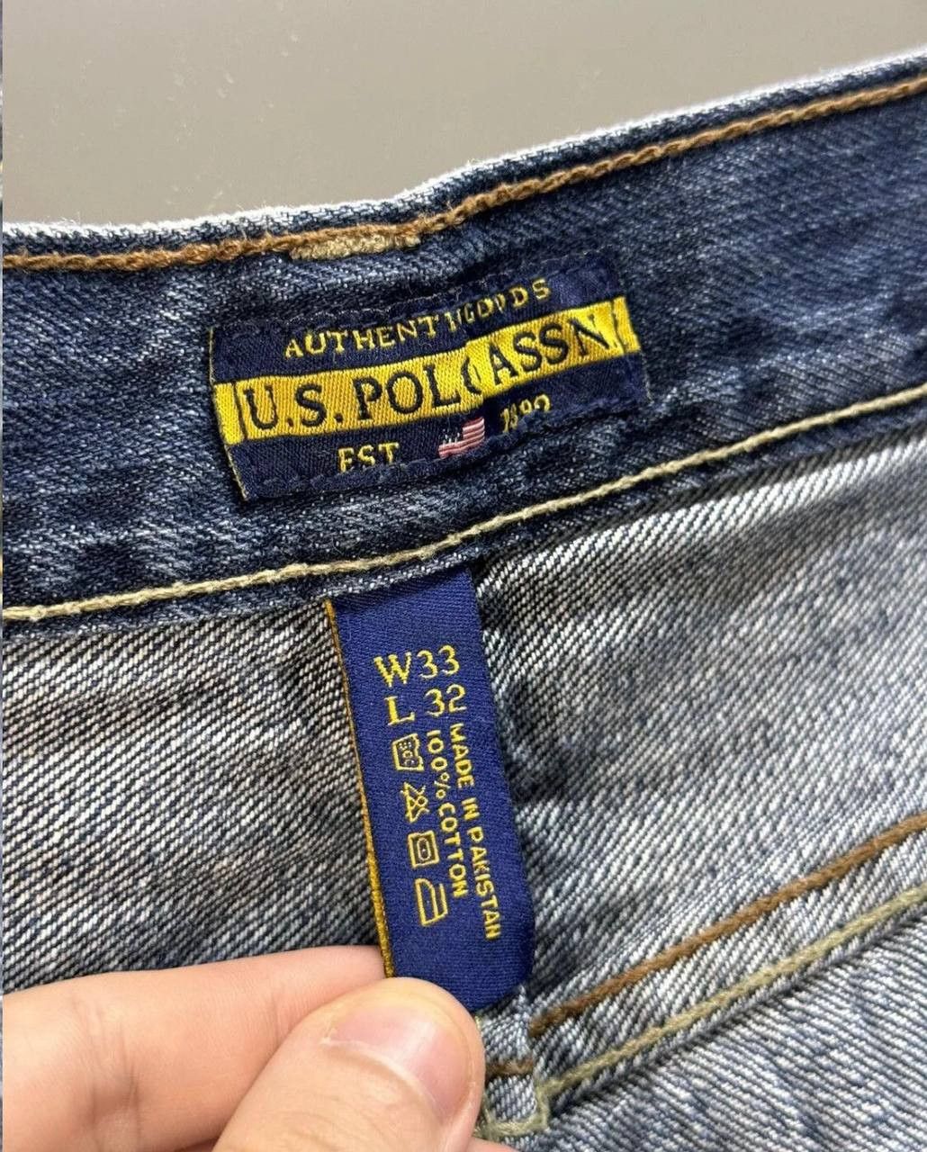 Polo Ralph Lauren × U.S. Polo Assn. × Vintage Polo Ralph Lauren Denim Jeans Pants Baggy Vintage Size US 32 / EU 48 - 7 Thumbnail