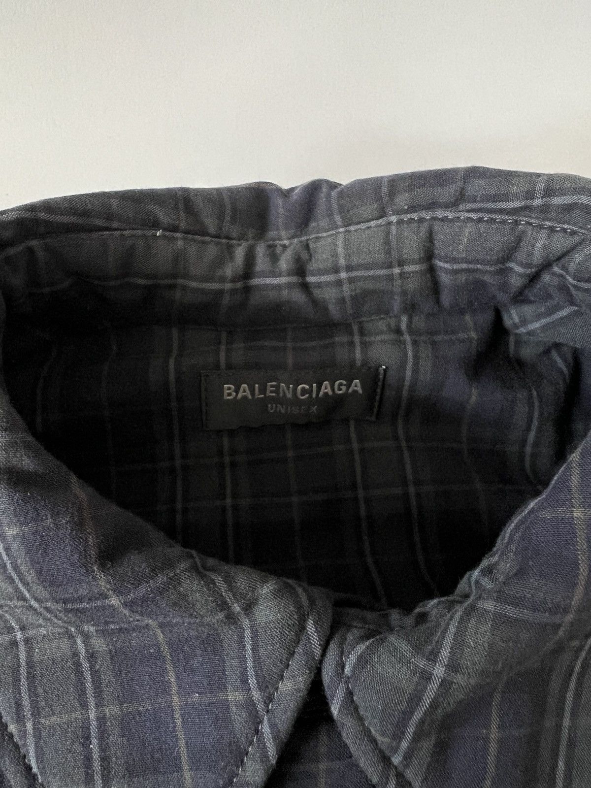 Balenciaga Balenciaga Check Oversized Padded Flannel Shirt Size US XL / EU 56 / 4 - 14 Thumbnail