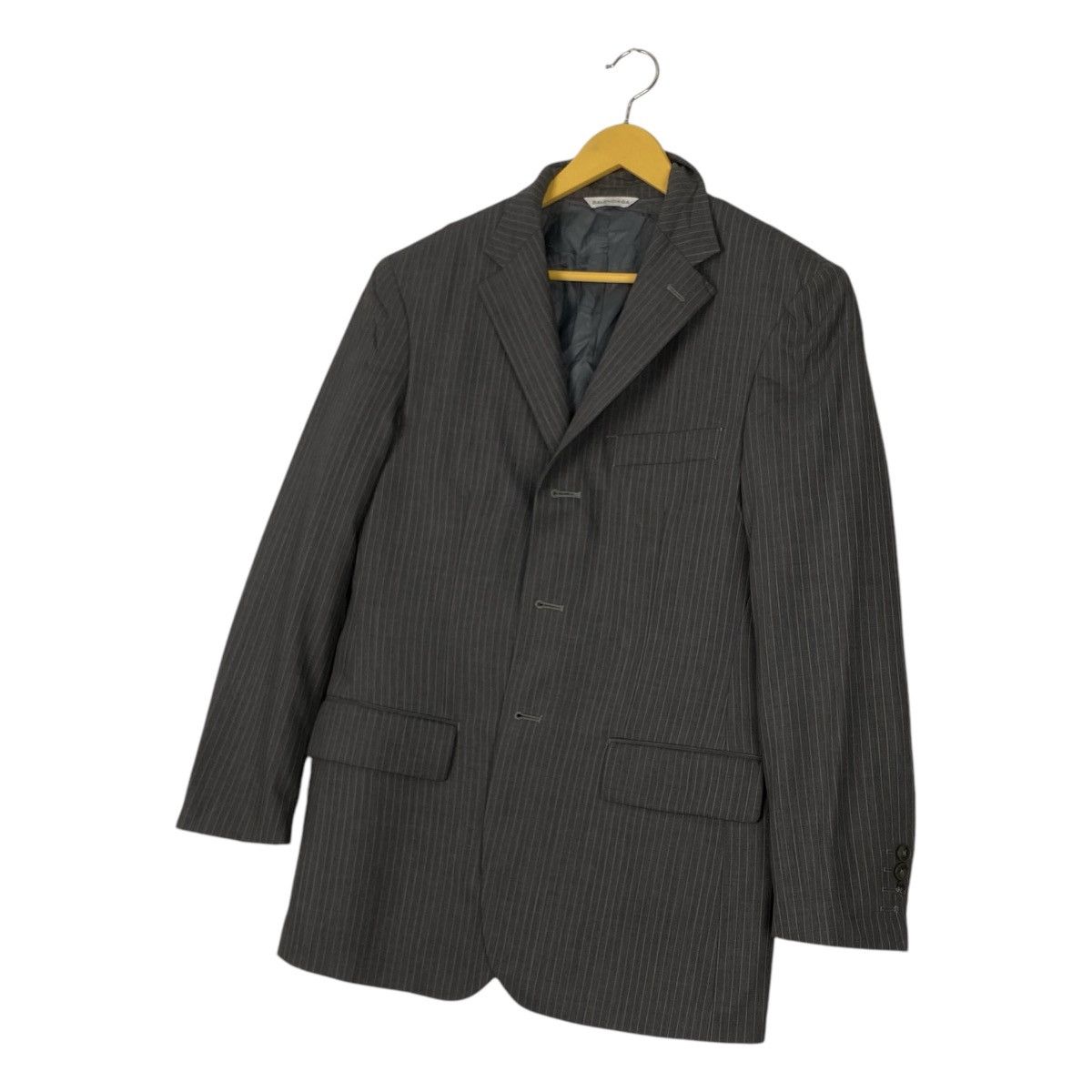 Balenciaga × Vintage Vintage striped blazer Balenciaga Grey Size 52R - 3 Thumbnail