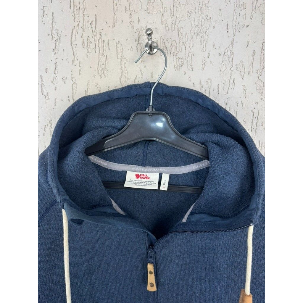Fjallraven Fjallraven 82252 Ovik Fleece Hoodie Jacket Mens L Blue Full Size US L / EU 52-54 / 3 - 7 Thumbnail