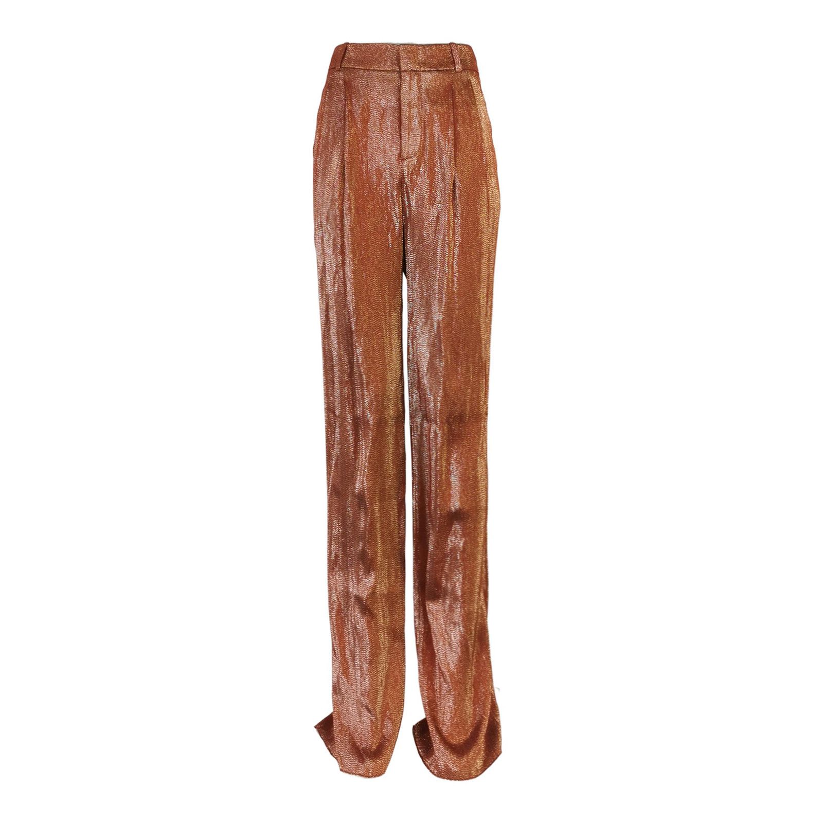 Gucci Gucci Bronze Shimmer Pants Size 36 Size 25" / US 0 / IT 36 - 1 Thumbnail