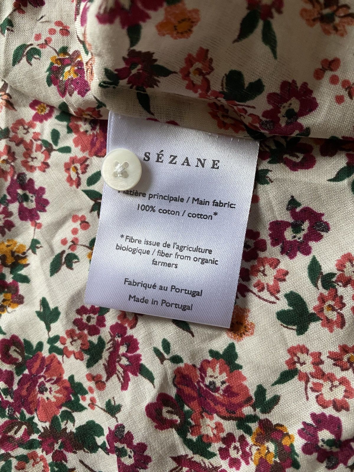 Sezane Sezane Blouse Pierro Shirt Floral Print Long Sleeve Women's Size XS / US 0-2 / IT 36-38 - 12 Thumbnail