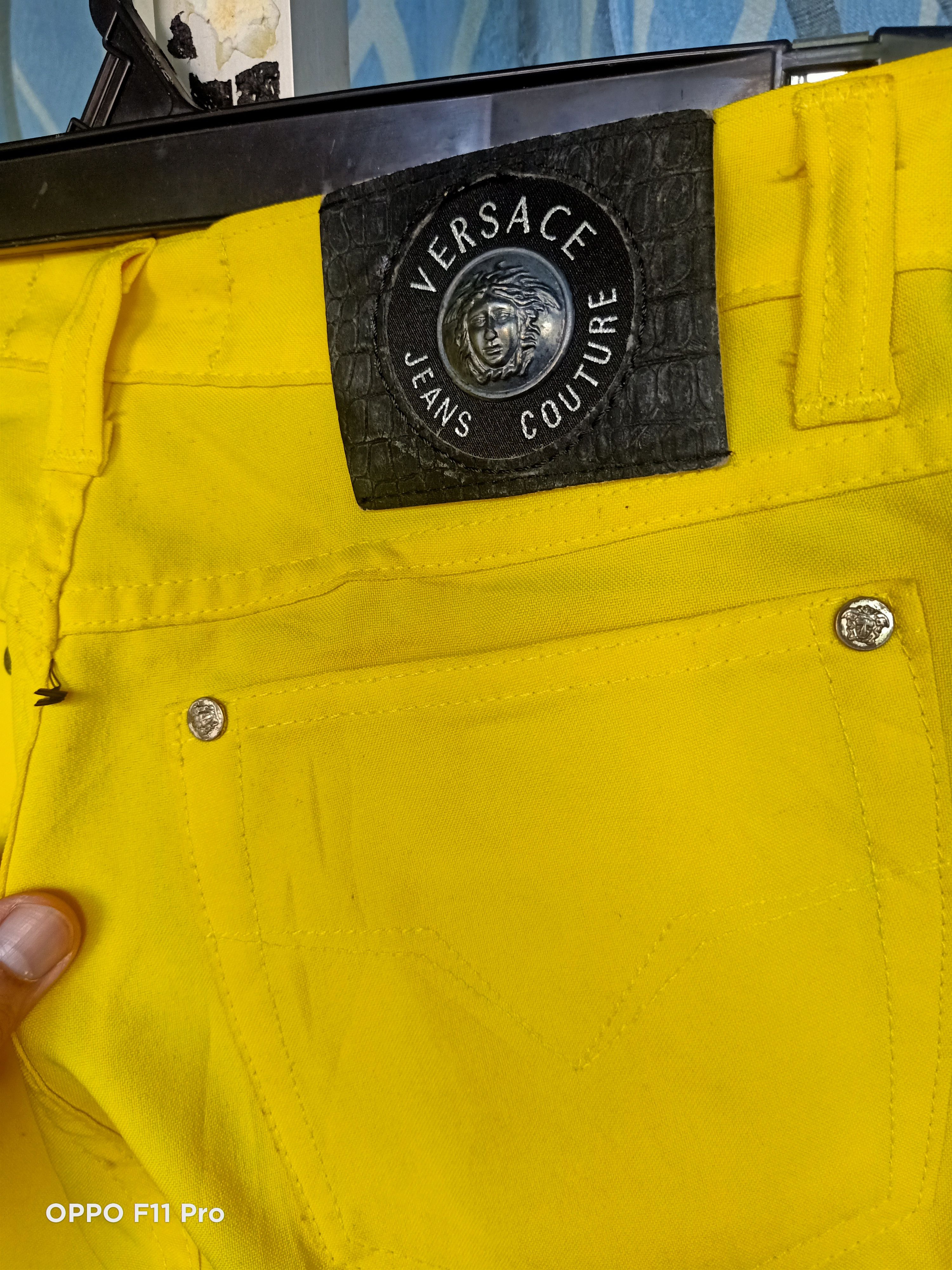 Beauty Beast × Versace Retro 90s Versace couture straight cut Size US 26 / EU 42 - 1 Thumbnail