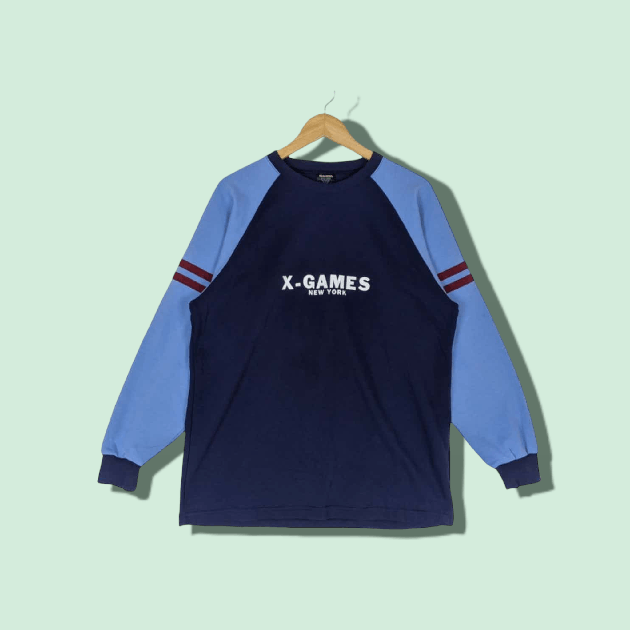 Japanese Brand X-GAMES New York Skateboard BMX Jumper Sweatshirt Size US L / EU 52-54 / 3 - 1 Thumbnail