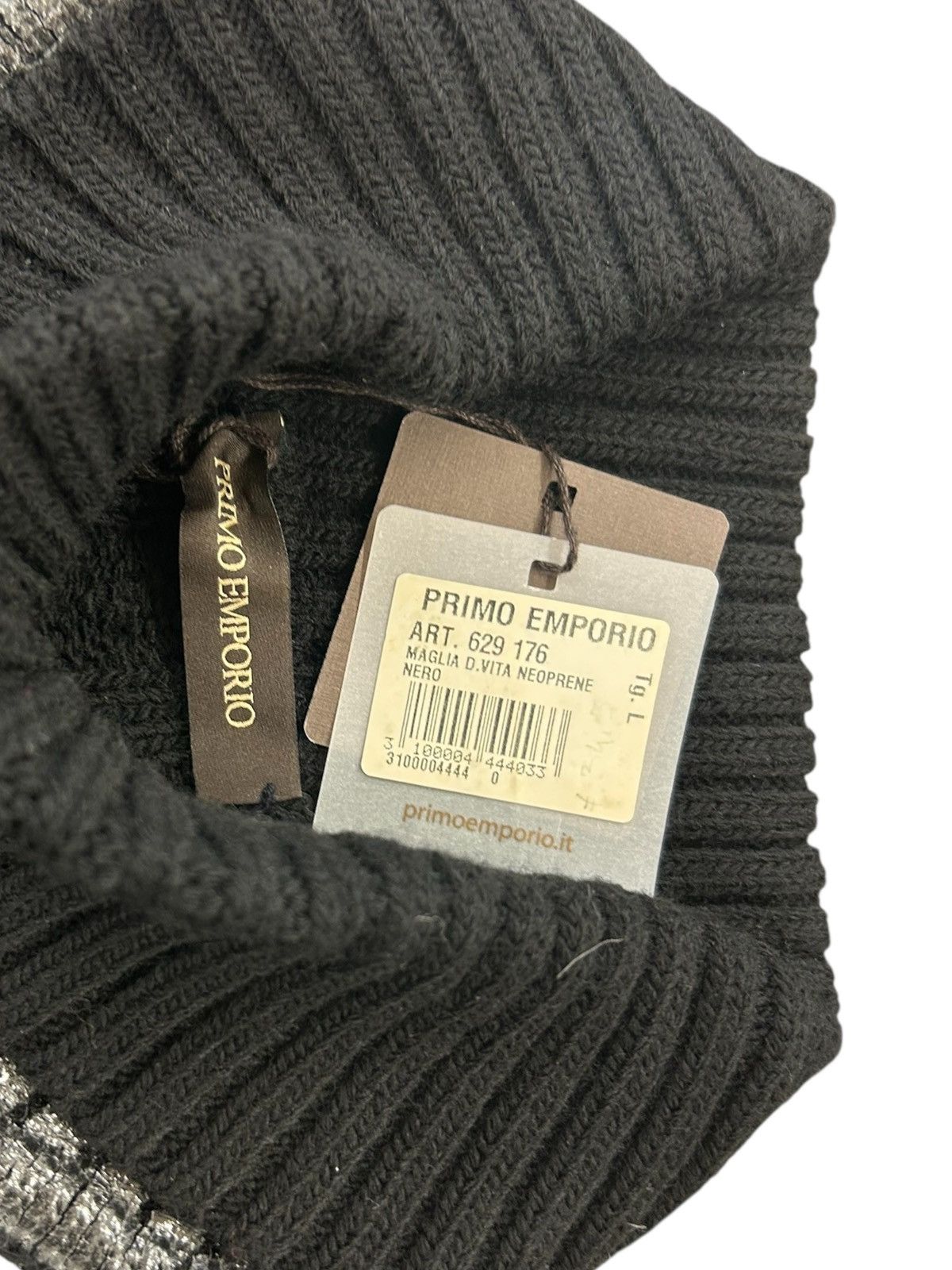 Other Primo Emporio Italy - Metallic Silver Coated Turtleneck Size US L / EU 52-54 / 3 - 6 Thumbnail
