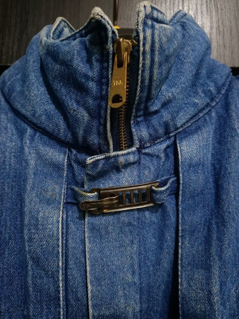 Lee Vintage 80s Lee Denim Toggle Jacket Made in Canada Size US L / EU 52-54 / 3 - 3 Thumbnail