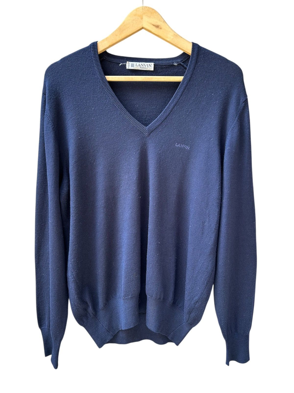 Lanvin Lanvin V-neck Wool Knitt Sweater Size US M / EU 48-50 / 2 - 1 Thumbnail