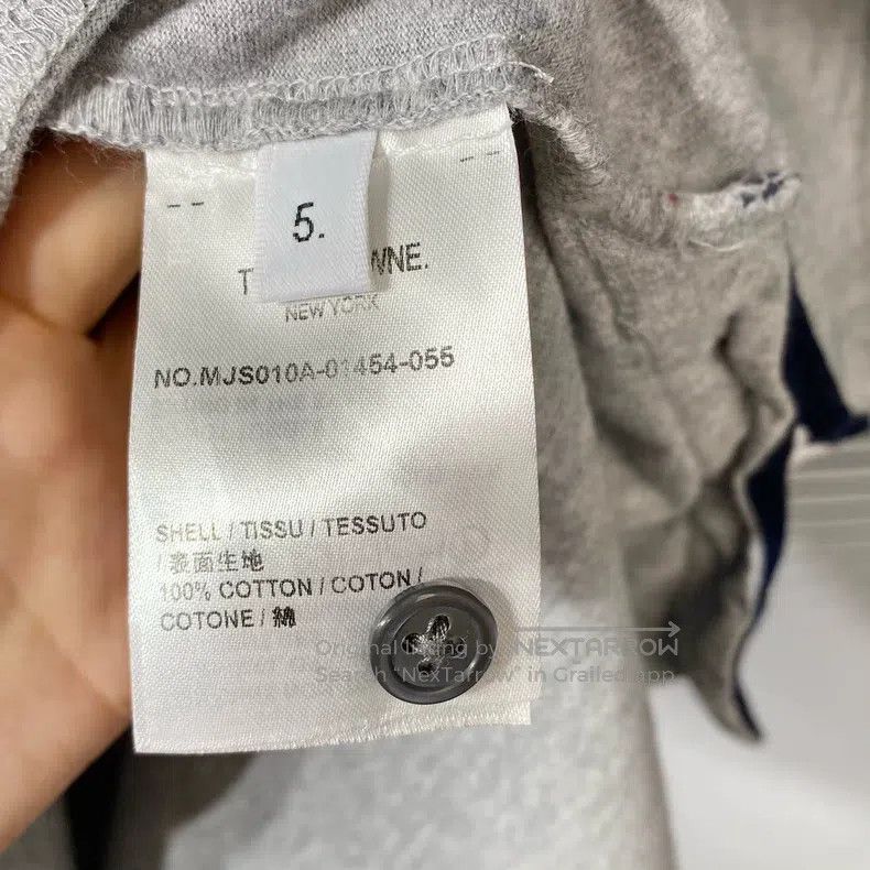 Thom Browne Thom Browne Grey Short-Sleeve T-Shirt Size US XXL / EU 58 / 5 - 7 Thumbnail