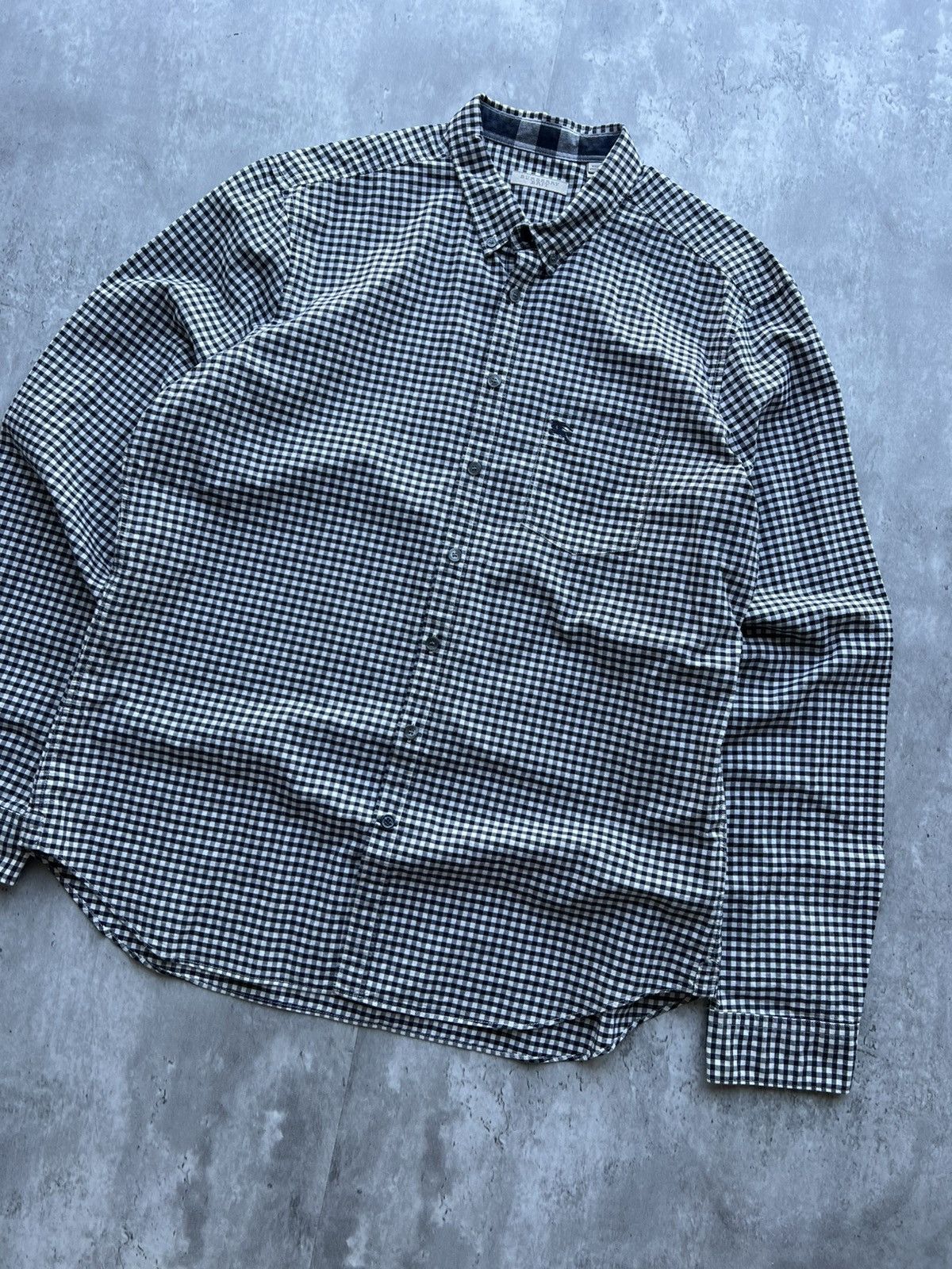 Burberry Burberry Checkered Button Up Shirt Long Sleeve Size US XL / EU 56 / 4 - 2 Thumbnail