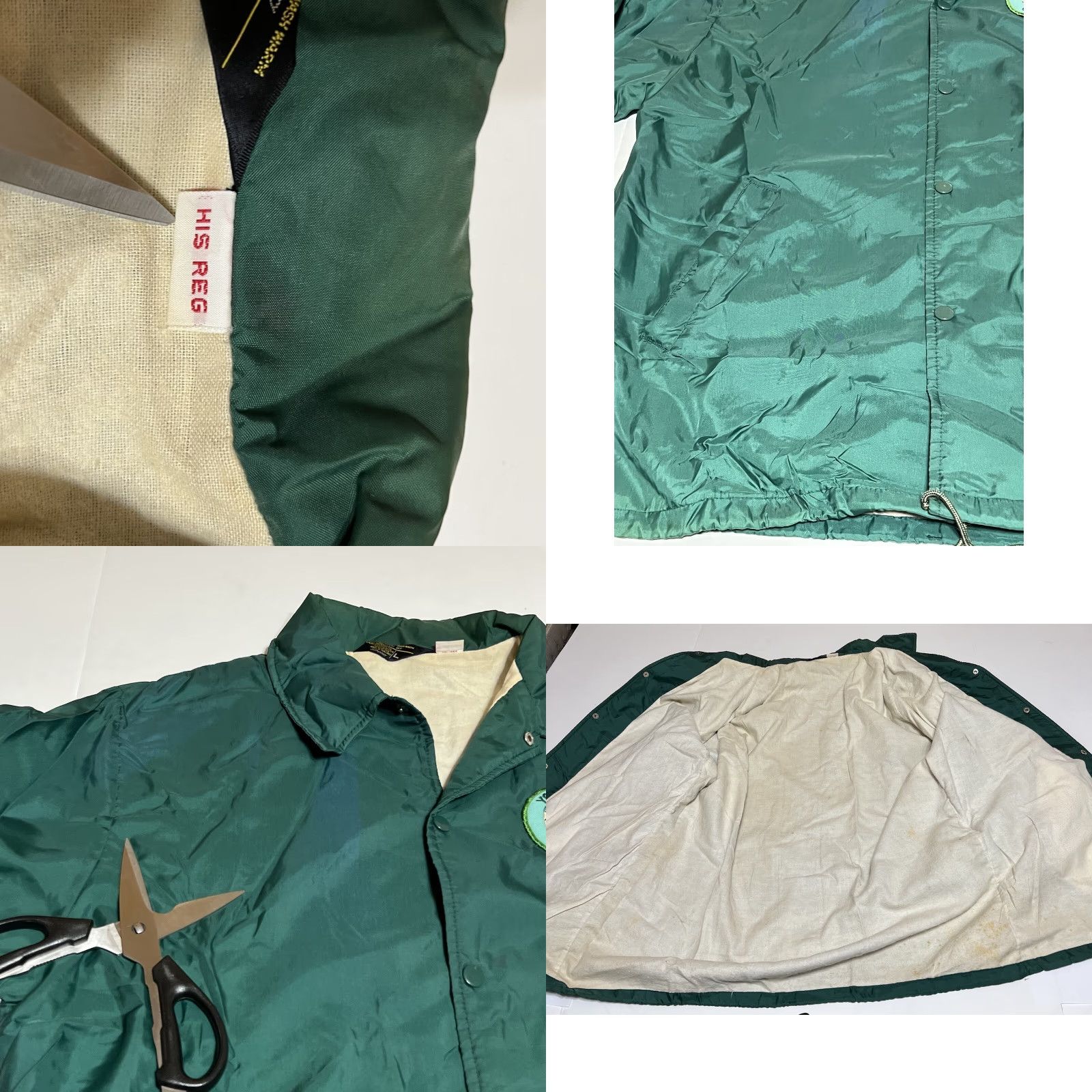 JCPenney VINTAGE JC Penney Windbreaker Jacket Mens L Green Yosemite Stained Logo Casual Size US L / EU 52-54 / 3 - 8 Thumbnail