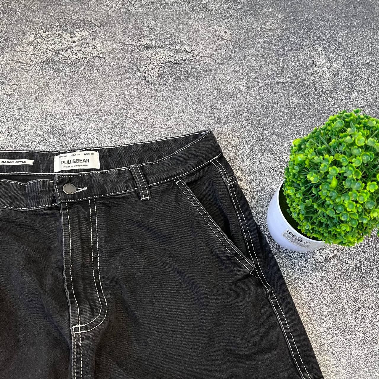 Japanese Brand Jeans Dirty Pants Faded Crash Denim Thrashed Y2K Distressed Size US 33 - 15 Thumbnail