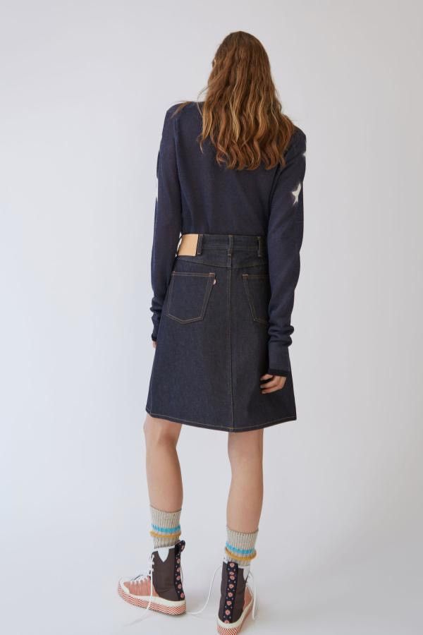 Acne Studios Acne Studios Bla Konst Indigo Classic A-line Denim Skirt Size 27" / US 4 / IT 40 - 2 Thumbnail