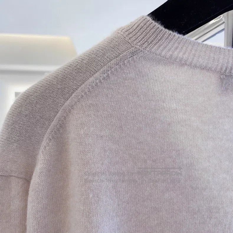 Loro Piana Loro Piana Geometric Diamond V-neck Cashmere Knit Top Size XS / US 0-2 / IT 36-38 - 5 Thumbnail