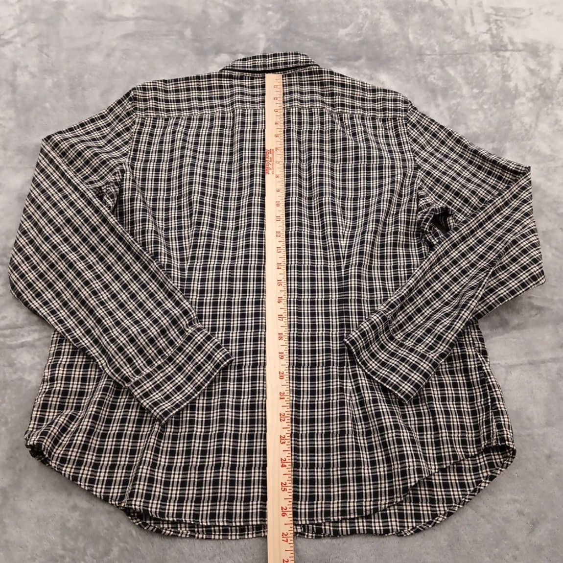 Chaps Chaps Shirt Womens XL Black Plaid Long Sleeve Button Up Pockets Cotton Size XL / US 12-14 / IT 48-50 - 5 Thumbnail