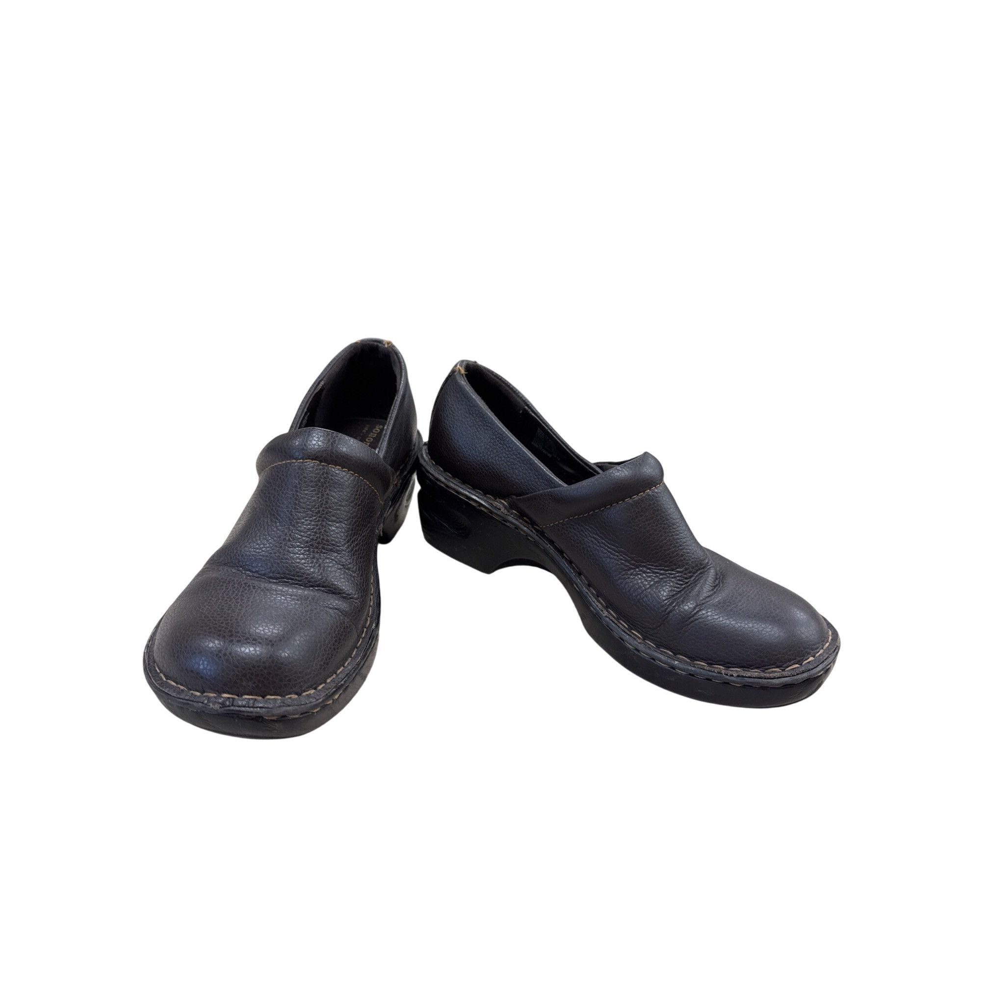 Sonoma Sonoma Womens Brown Leather Clogs Mules 7.5M SKU 7181 Size US 7.5 / IT 37.5 - 1 Thumbnail