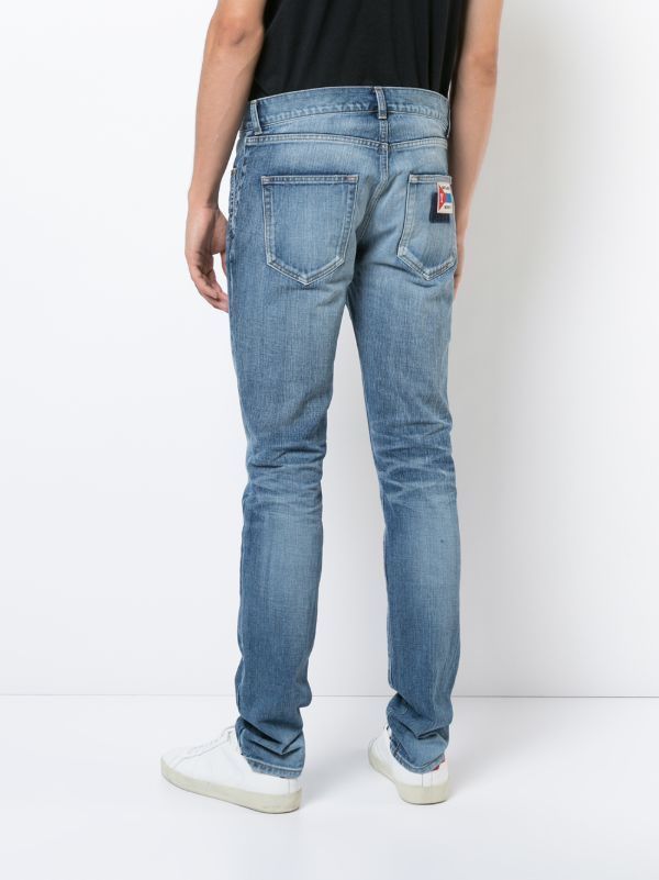 Saint Laurent Paris AW 17 University Distressed Light Wash Size US 32 / EU 48 - 2 Thumbnail
