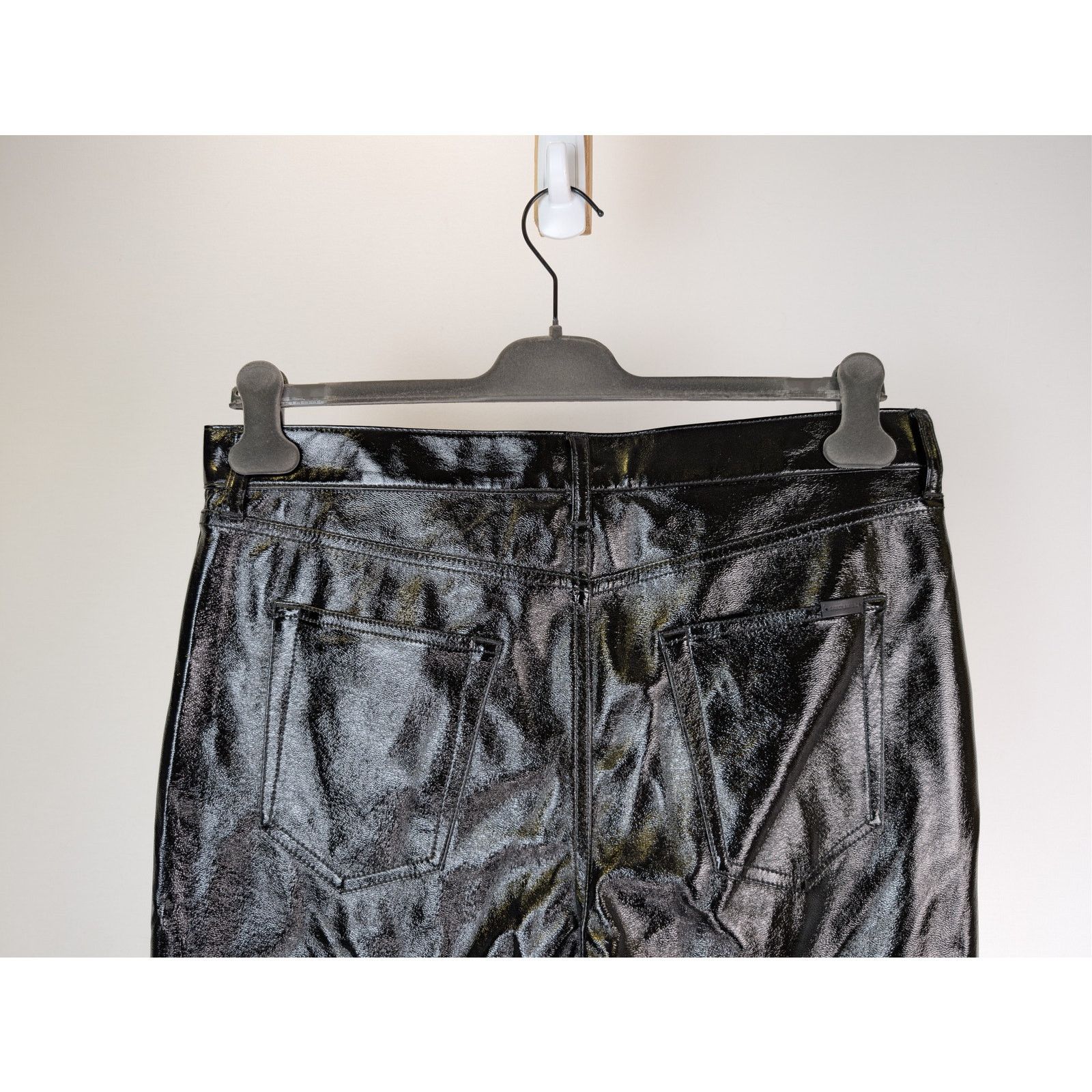 Saint Laurent Paris o1rshd1 Skinny 5 Pocket Med Venice Shiny Lacquered Pants Size US 32 / EU 48 - 12 Thumbnail