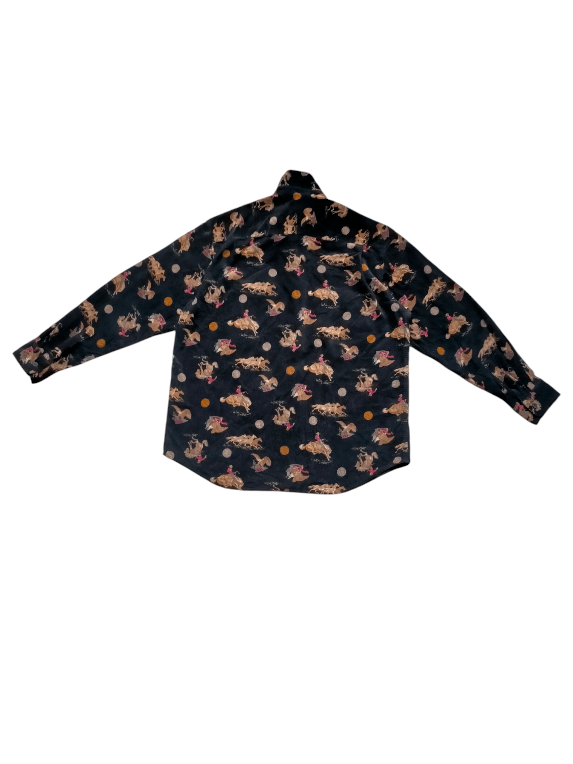 Lee 🔥Rare Lee Coudroy Full print Work shirt button ups Size US L / EU 52-54 / 3 - 8 Thumbnail