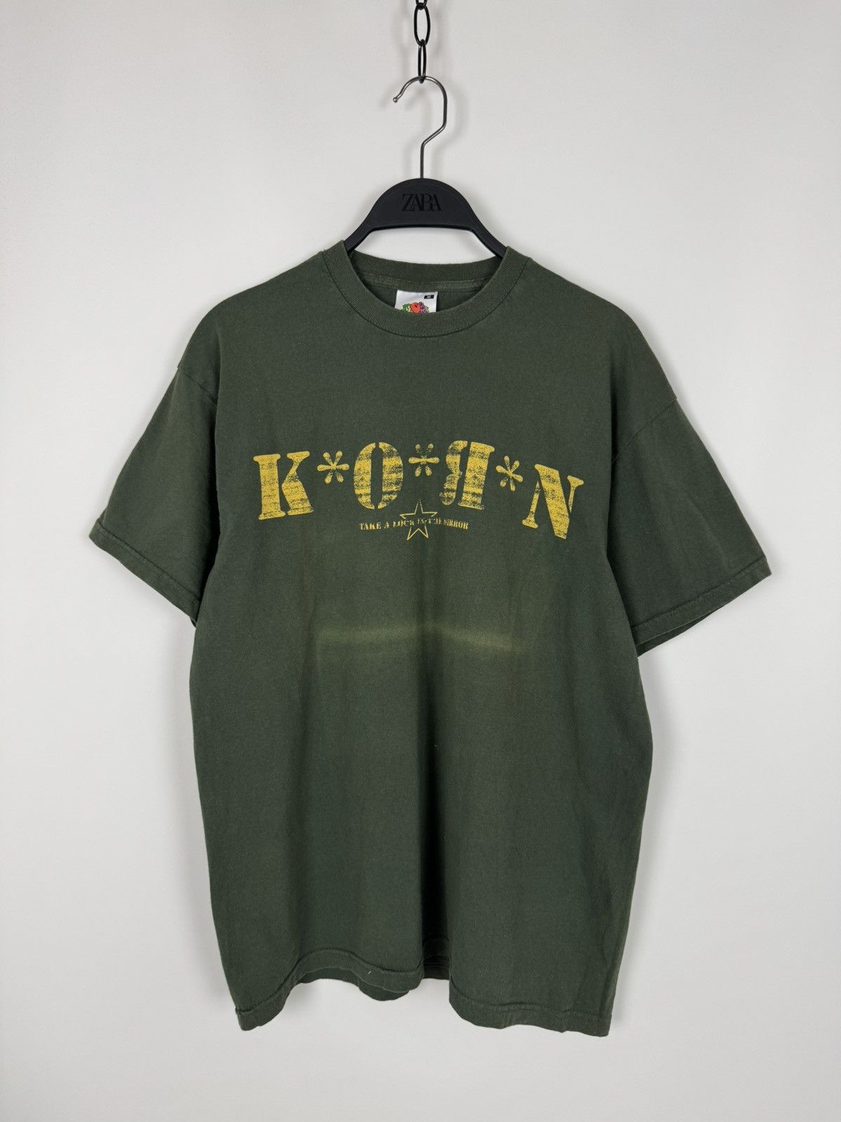 Band Tees × Vintage 2003-2004 Sun Faded Korn Take a Lock in the Mirror T-Shirt Size US M / EU 48-50 / 2 - 1 Thumbnail