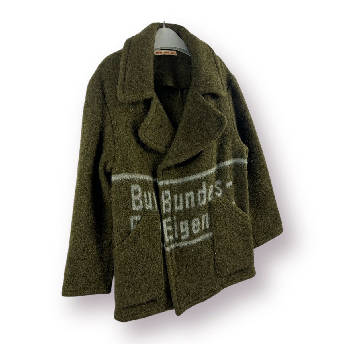 Japanese Brand 🔥 JAPANESE Khaki Dessin Travaux Bundes-Eigentum wool mohair Size US S / EU 44-46 / 1 - 3 Thumbnail
