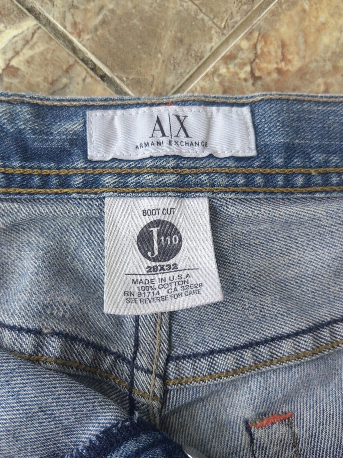 Armani Exchange Armani exchange trashed boot cut denim Size US 28 / EU 44 - 6 Thumbnail