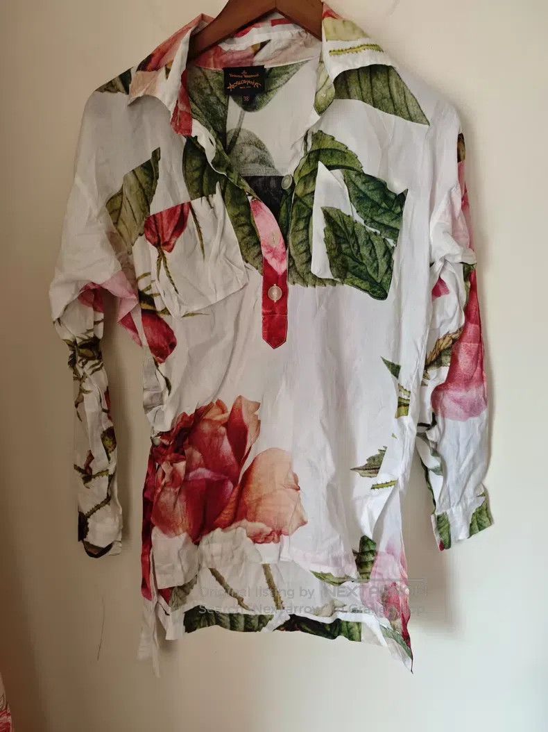 Vivienne Westwood Vivienne Westwood Floral Print Shirt Size XS / US 0-2 / IT 36-38 - 1 Thumbnail
