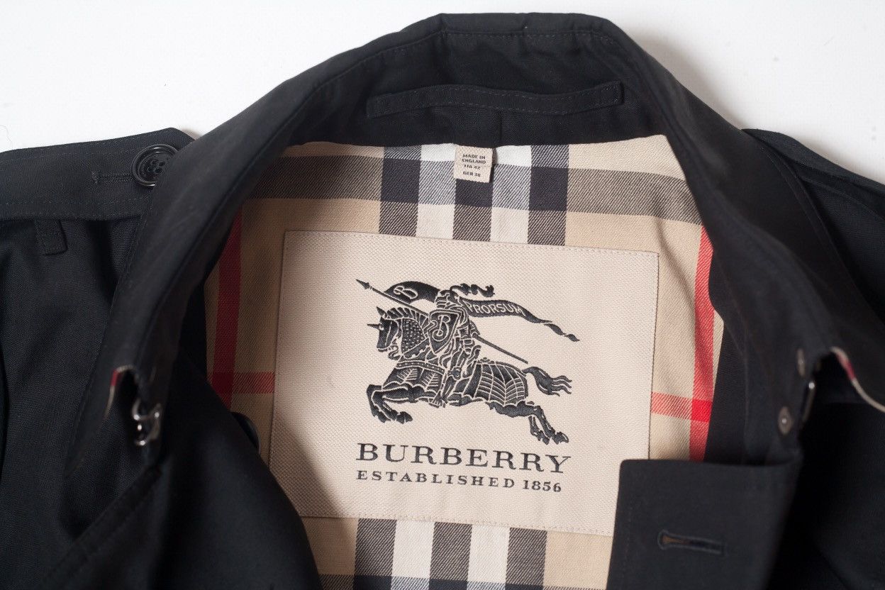 Burberry Burberry Sandringham Short Black Trench Coat Nova Check Size M / US 6-8 / IT 42-44 - 5 Thumbnail