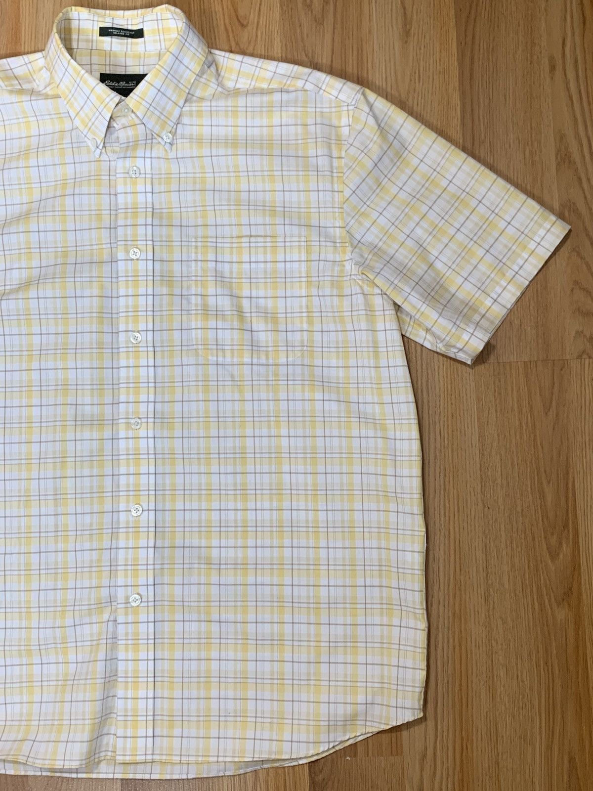 Eddie Bauer SzL-Eddie Bauer Relaxed Fit Short Sleeve Button Up Plaid Size US L / EU 52-54 / 3 - 3 Thumbnail
