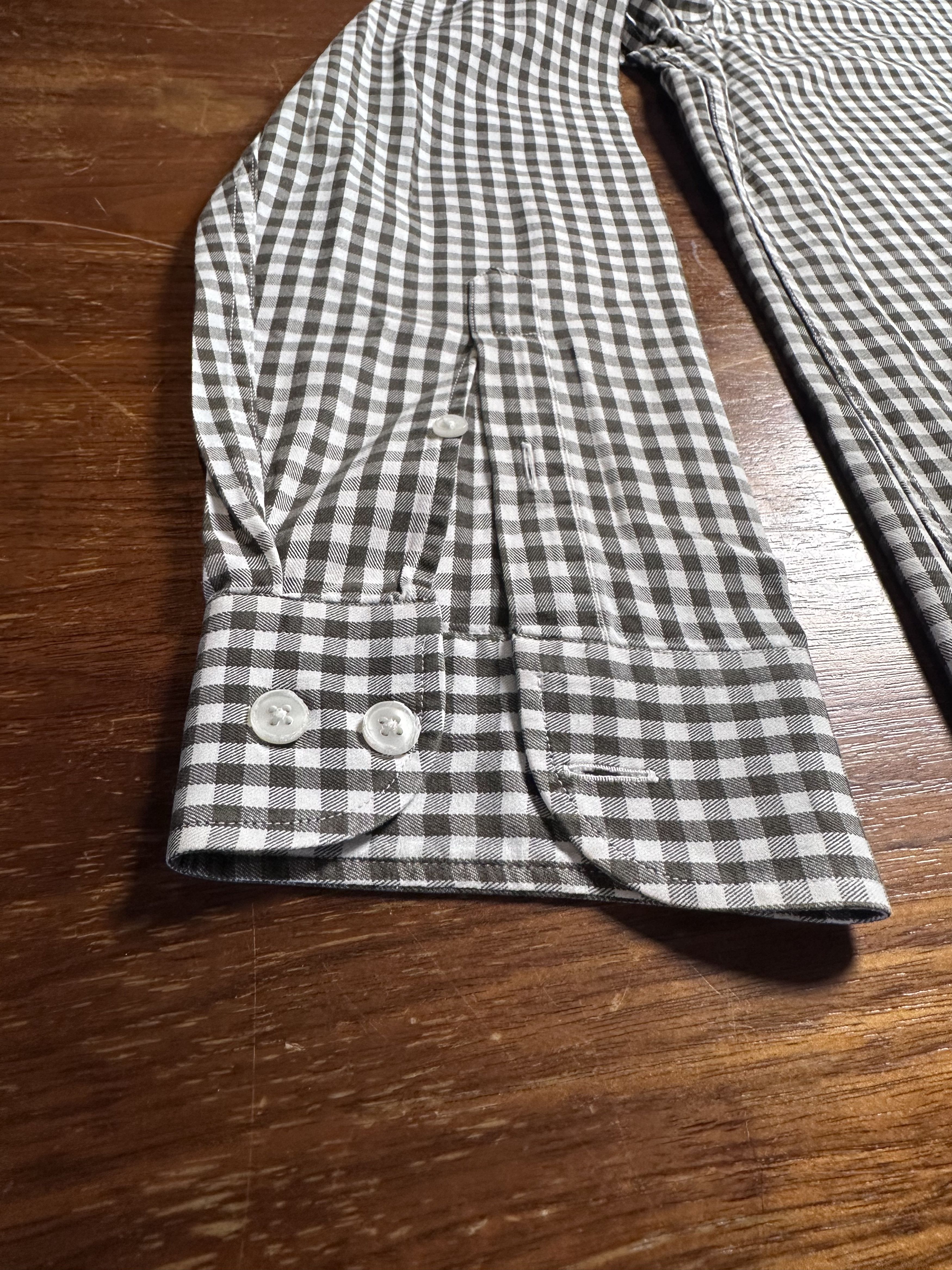 Armani Collezioni Armani Collezioni Gingham Check Button Down XL Never Worn Size US XL / EU 56 / 4 - 3 Thumbnail