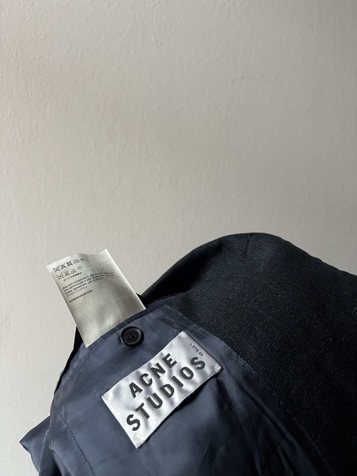 Acne Studios Acne Studios SS13 Black Linen Blazer Jacket Size 48R - 12 Thumbnail