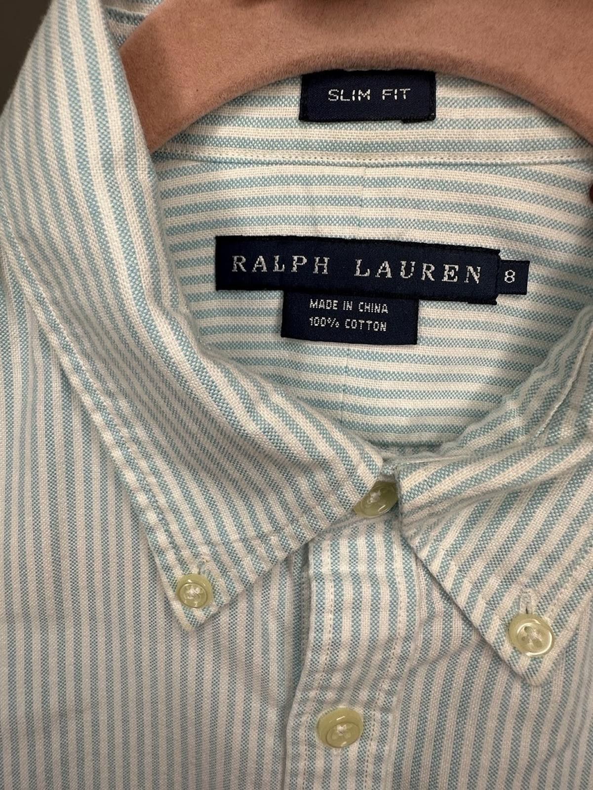 Ralph Lauren Sport Button-Down Oxford Shirt - Sz. 8 Slim Fit