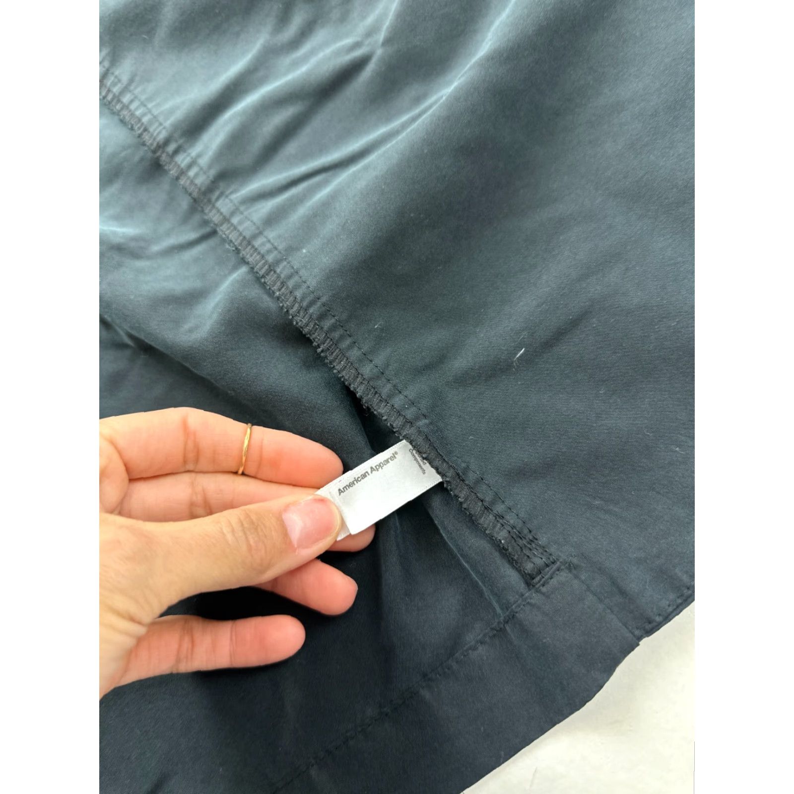 American Apparel VINTAGE American Apparel Coat Women's XS Long Kimono Style Black Long Sleeve Open Front Cardigan Size XS / US 0-2 / IT 36-38 - 4 Thumbnail
