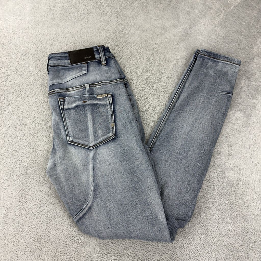 Other Koiiar Men's Size 32 W x 33 L Light Blue Zipper Fly Distress Size US 32 / EU 48 - 6 Thumbnail