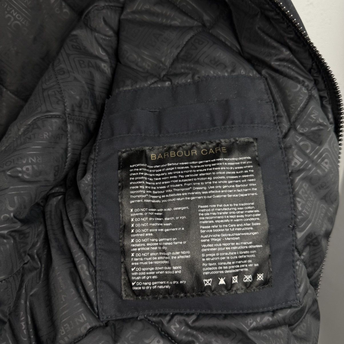 Barbour Vintage Barbour Biker Wax Binder Jacket Bomber Fur Size US L / EU 52-54 / 3 - 8 Thumbnail