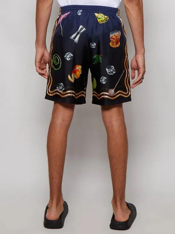 Casablanca o1mle0326 Drawstring Shorts Casa Club Nuit in Multicolor Size US 34 / EU 50 - 5 Thumbnail