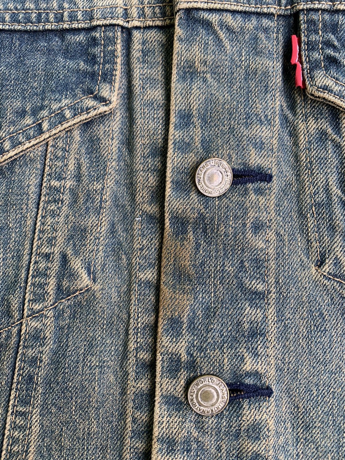 Blue Blue Japan × Vintage Vtg Blue Way Japan Mudwash Crop Trucker Denim Size US M / EU 48-50 / 2 - 8 Thumbnail