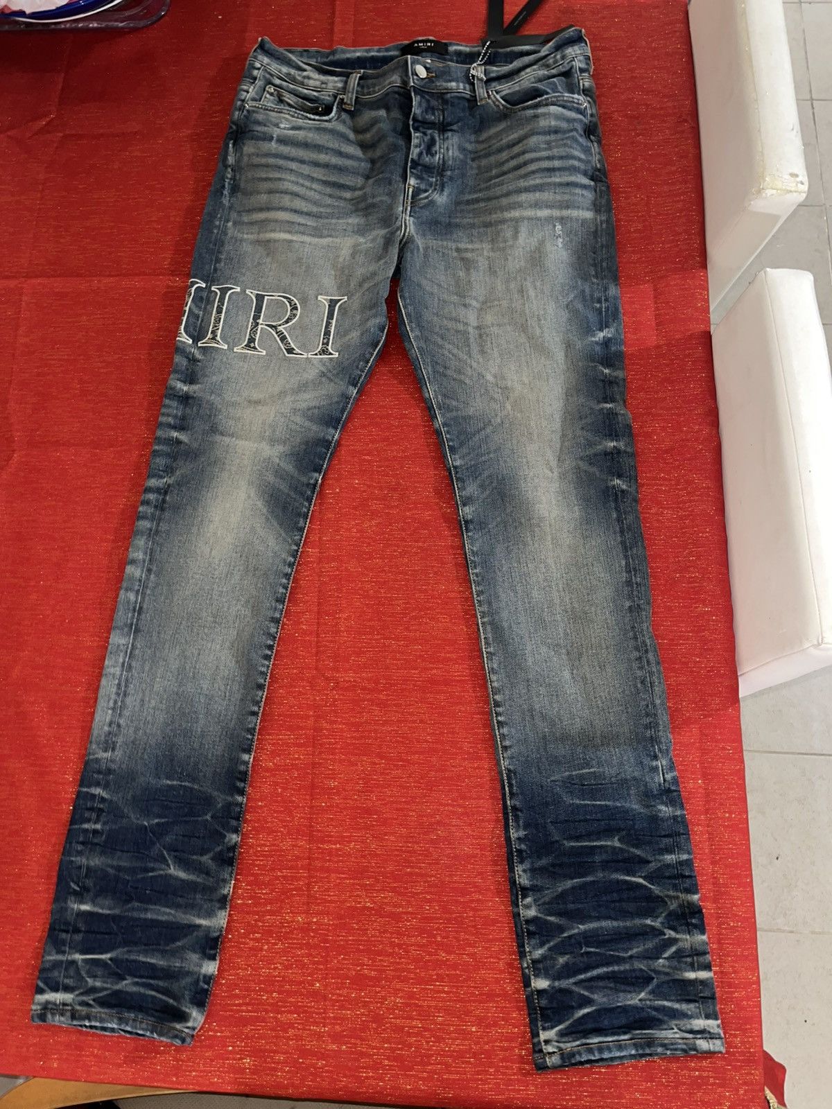 Amiri Amiri Core Logo Jean Sz 36 Size US 36 / EU 52 - 16 Thumbnail