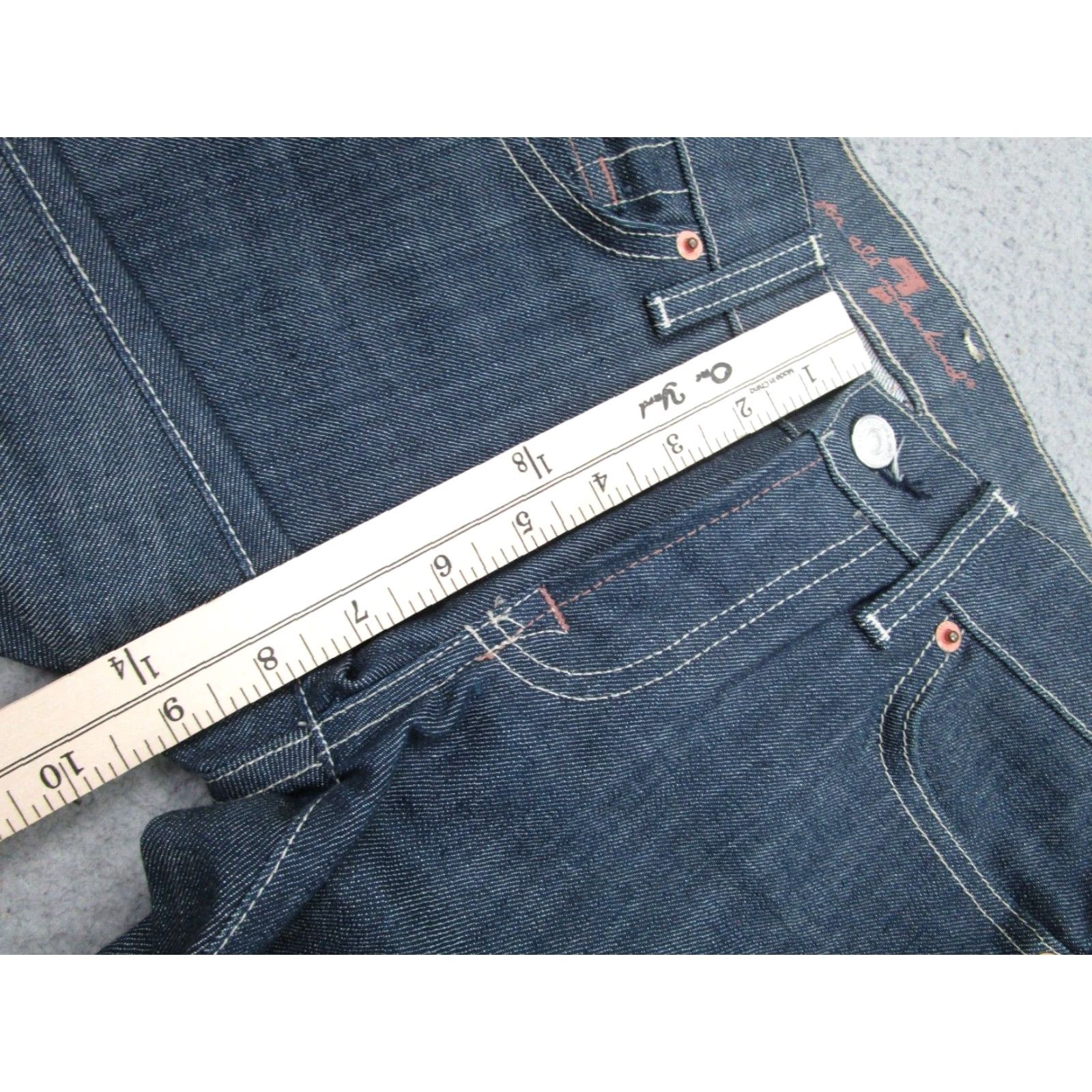 7 For All Mankind VINTAGE 7 For All Mankind Women's Jeans Capri Regular Fit Blue Raw Denim 24 Inches Size Size 42" / US 20 - 6 Thumbnail