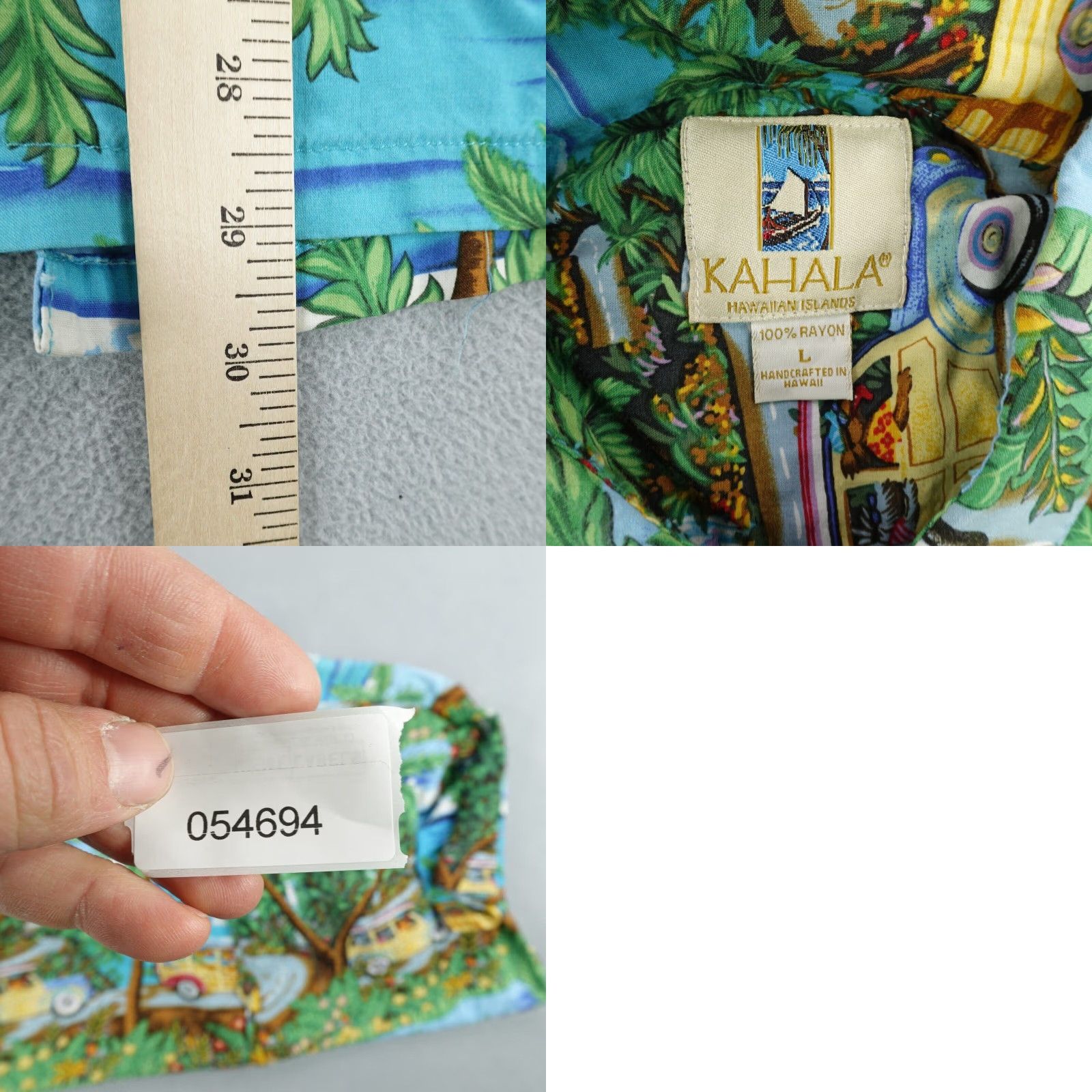 Vintage VINTAGE Kahala Hawaiian Shirt Mens Large Blue Rayon Aloha Beach Cars Surf Size US L / EU 52-54 / 3 - 8 Thumbnail