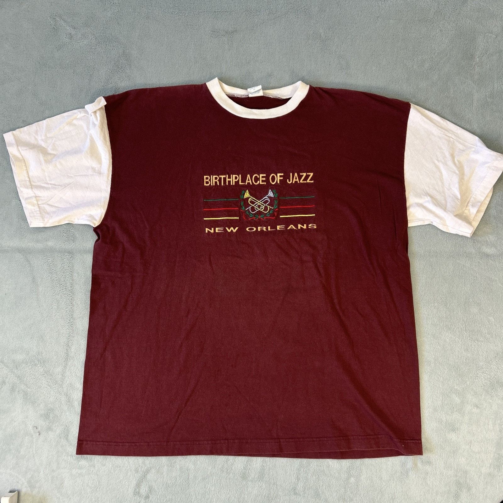 Fruit Of The Loom New Orleans Miles Davis Birthplace of Jazz Shirt 4X Trumpets Size 4XL / US 24-26 - 1 Thumbnail