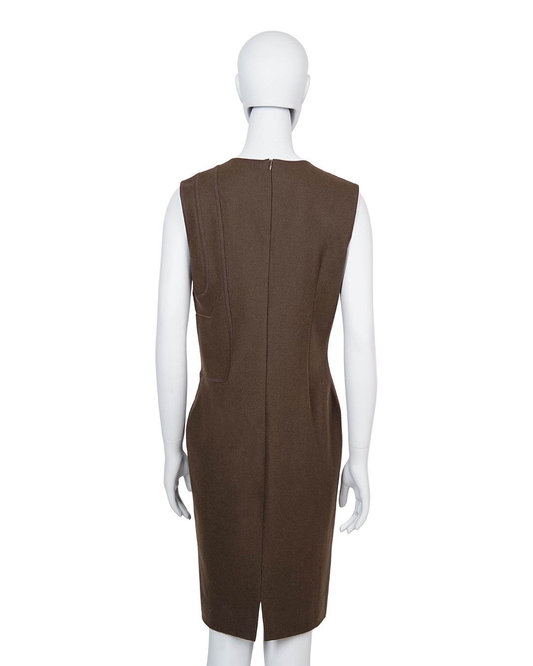 Miu Miu Miu Miu S/S1999 Wool Mid-Length Dress in Brown Size M / US 6-8 / IT 42-44 - 7 Thumbnail