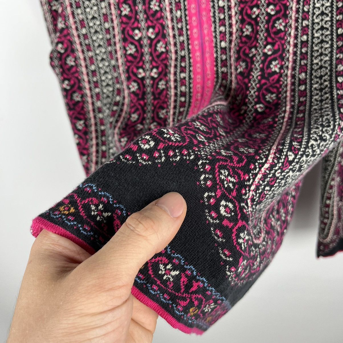 Other Ladies Ivko floral pattern Jacquard Sweater Jacket Size S / US 4 / IT 40 - 20 Thumbnail