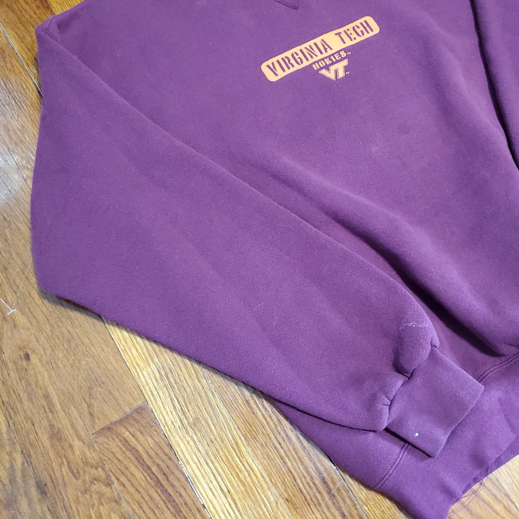Soffe VINTAGE Virginia Tech Soffe Pullover Sweatshirt Shirt Adult L Red 90s Letterman Mens Size US L / EU 52-54 / 3 - 2 Thumbnail
