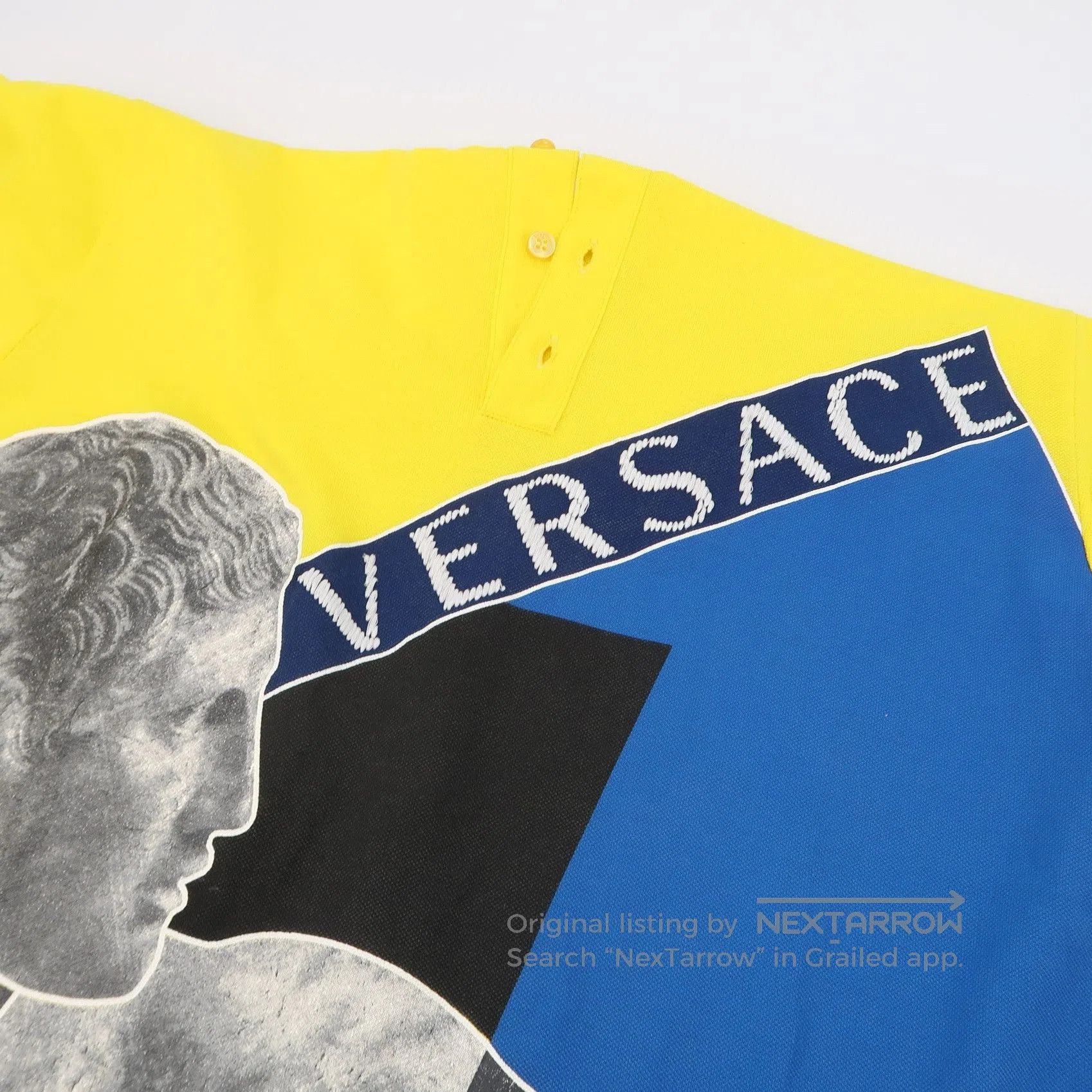 Versace Versace S Cotton Contrast Collar T-shirt. Size US S / EU 44-46 / 1 - 1 Thumbnail