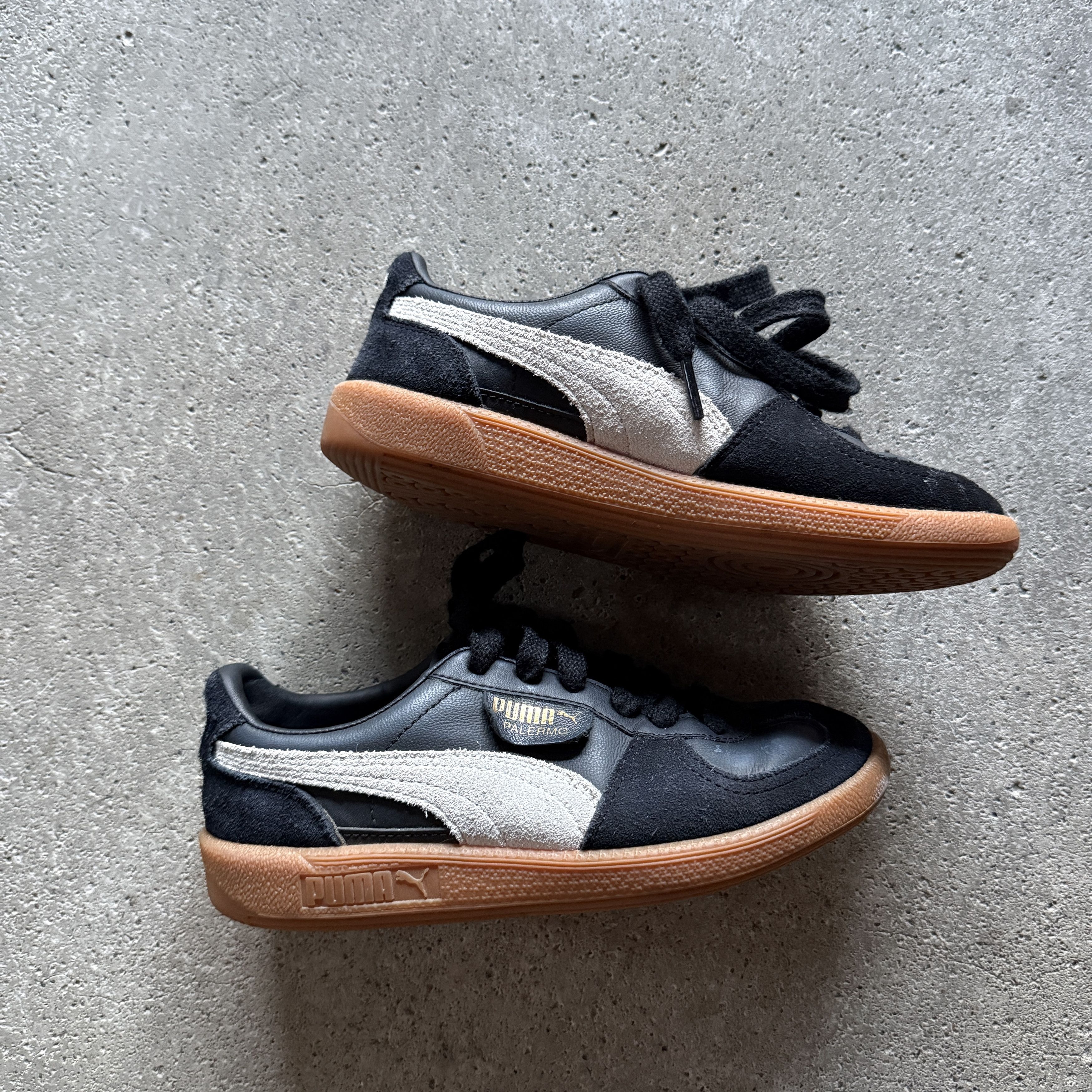Puma vintage puma palermo black suede sneakers Size US 5.5 / IT 35.5 - 1 Thumbnail