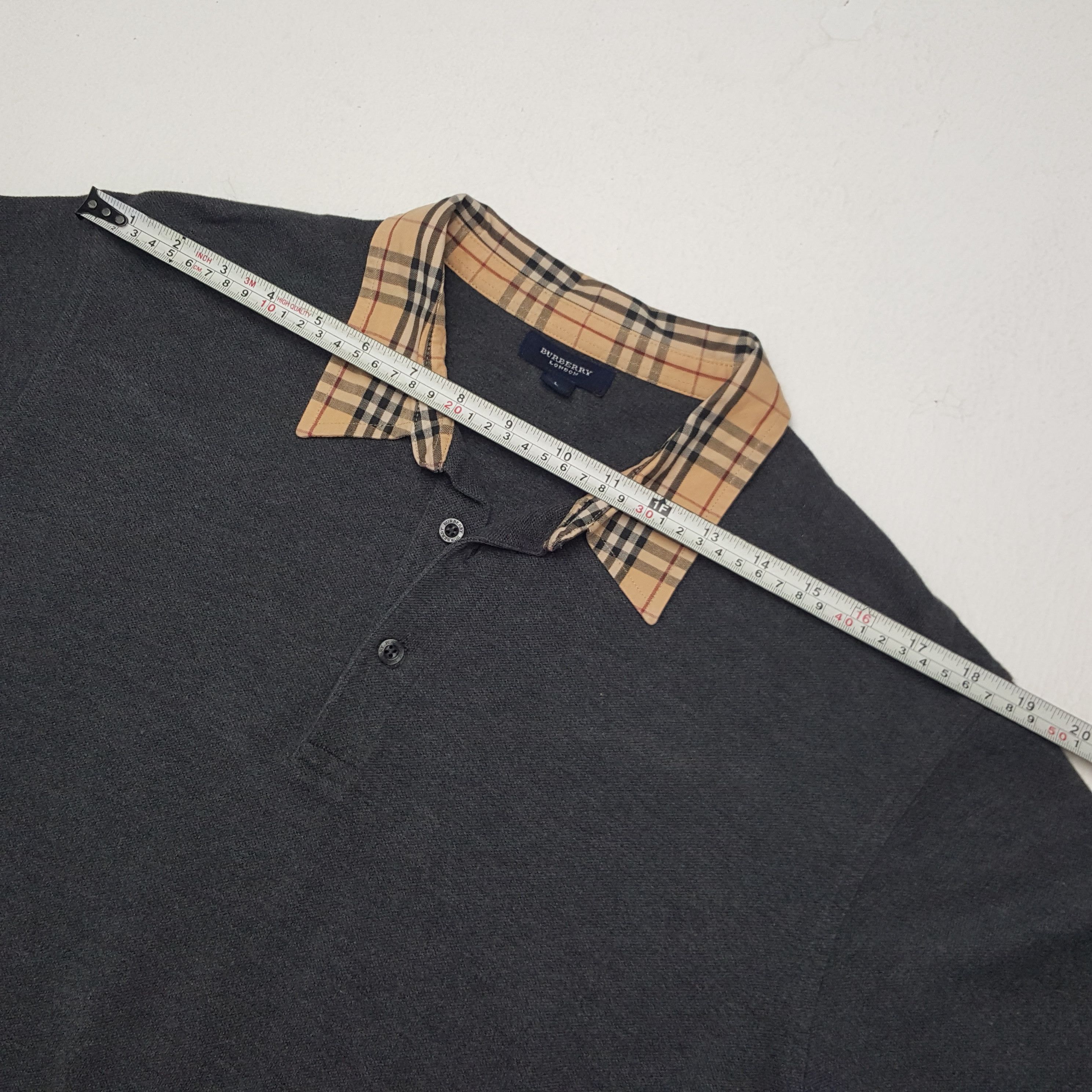 Vintage Burberry Nova Check Designer Brand Polos