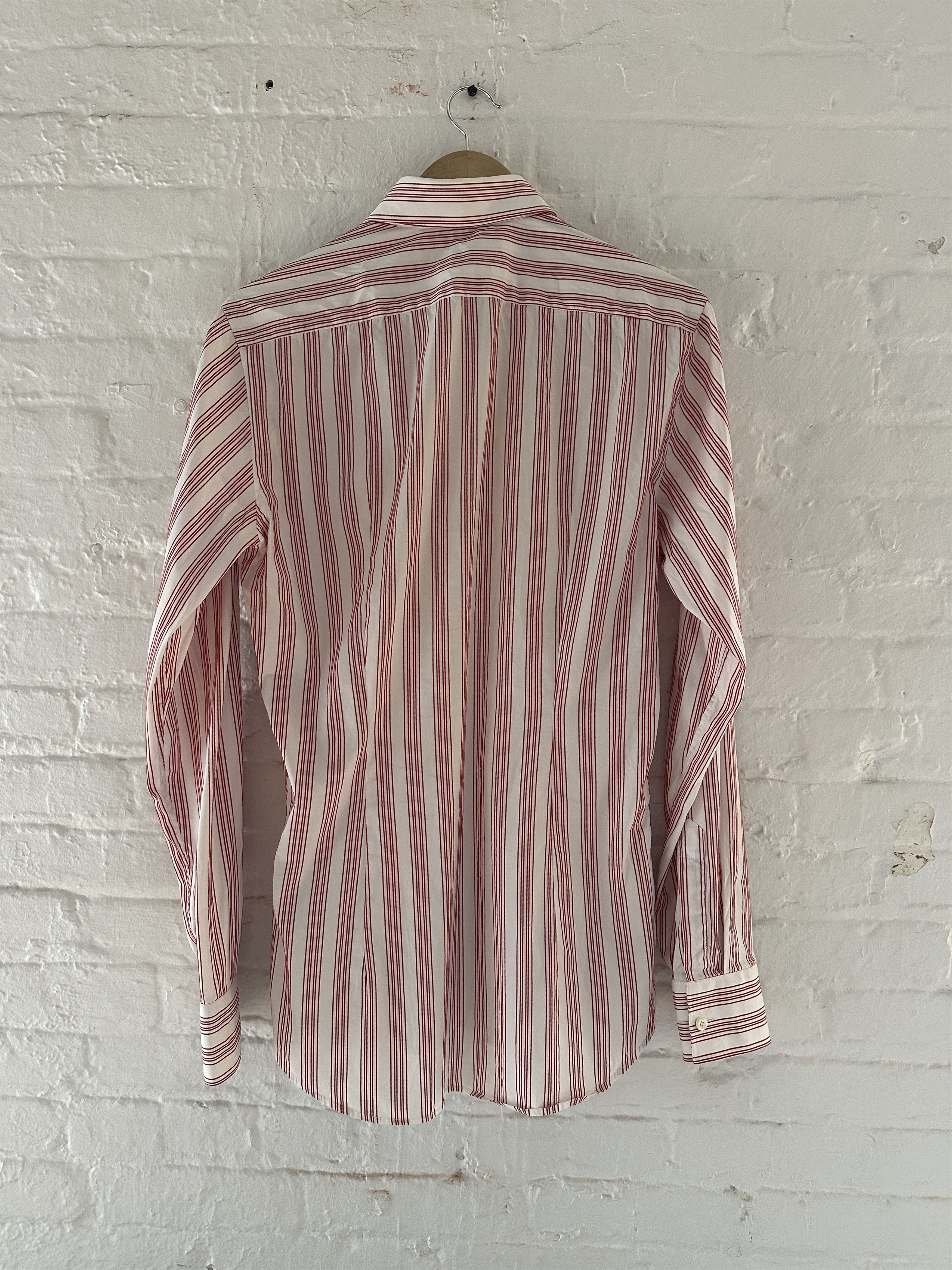 Prada Vintage 2000s Prada Striped Button Up Shirt Size US M / EU 48-50 / 2 - 2 Thumbnail