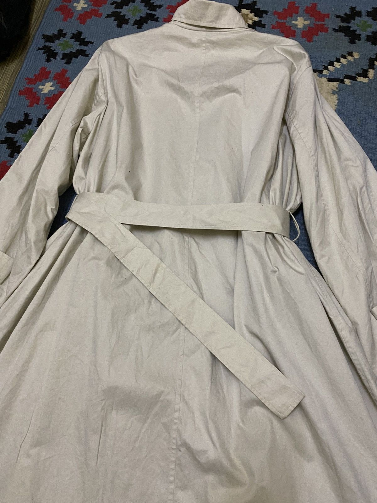 Yohji Yamamoto 90s YOHJI YAMAMOTO IMPERMEABLE LINING BELT COAT Size US M / EU 48-50 / 2 - 6 Thumbnail